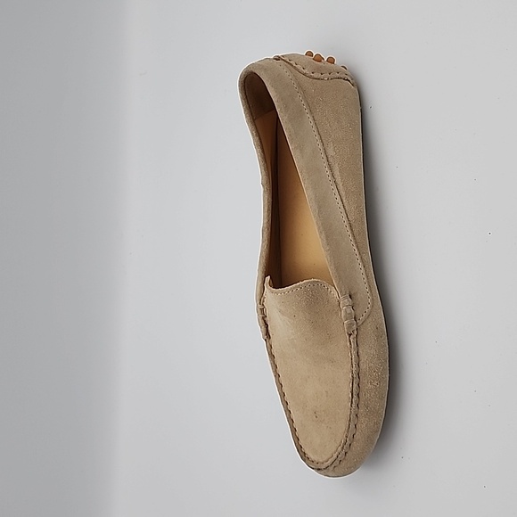 M. GEMI The Felize Tan Suede Driving Moccasins, size 38 - Picture 5 of 6